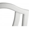 Provence jídelní židle Belliene v bílém provedení s tvarovanou opěrkou 105cm