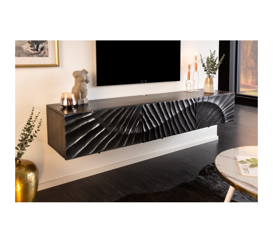 Designová závěsná televizní skříňka Cumbria v art deco stylu z ...