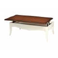 Provence konferenční stolek s praktickou polohovatelnou vrchní deskou z kolekce Deliciosa z masivního dřeva