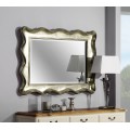 Luxusní provence obdélníkové zrcadlo s masivním rámem s oblými liniemi z kolekce Preciosa I