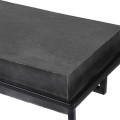 Industriální kovový konzolový stolek Black Iron obdélníkového tvaru v černo-šedém provedení 125cm