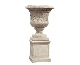 Antická dekorativní urna Antic Rome ve stylu Versailles v pískové hnědé barvě