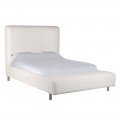 Manželská postel Dolly II ve moderním stylu s čalouněním z měkkého buklé potahu v krémové bílé barvě 180cm