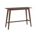 Designový barový stolek Nordica Nogal v obdélníkovém dřevěném provedení v ořechově hnědé barvě