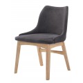 Designová jídelní židle Nordica Clara v moderním skandinávském stylu z dýhovaného masivu světle hnědé barvy
