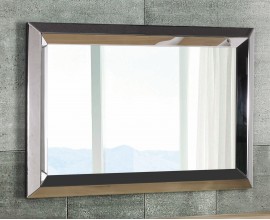 Moderní stříbrné zrcadlo v obdélníkovém tvaru Fjordar 120cm