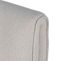 Moderní nadčasové křeslo Rovena s textilním potahem světlé šedohnědé barvy 78cm