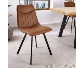 Designová židle Aston hnědá