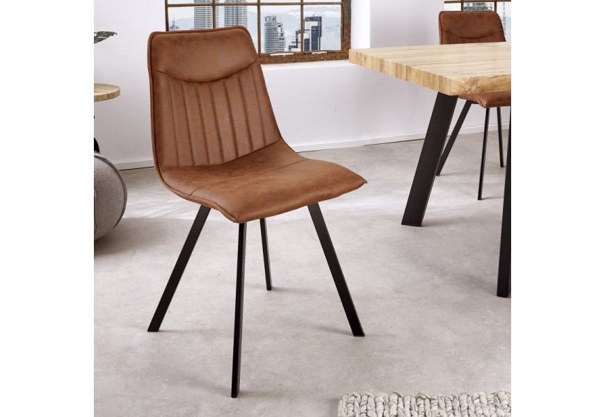 Designová židle Aston hnědá