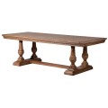 Elegantní masivní jídelní stůl Lakewood obdélníkového tvaru s vyřezávanýma nohama v rustikálním stylu