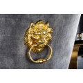 Designové klepadlo ve zlaté barvě ve tvaru hlavy lva