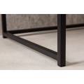 Industriální psací stolek Industria Negra s dýhovanou vrchní deskou s černou kovovou podstavou v provedení jasan černý 100cm