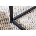 Industri&aacute;ln&iacute; set konferenčn&iacute;ch stolků Industria Negra s dřevěnou vrchn&iacute; deskou v čern&eacute; kovov&eacute; podstavě čern&yacute; 50cm