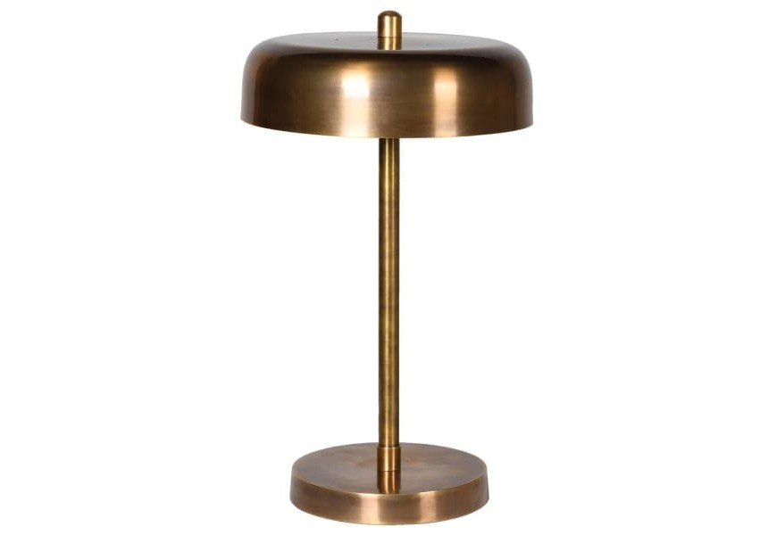 Exkluzivní zlatá stolní lampa Brassia z mosazi ve vintage sytlu