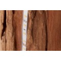 Masivní stojací lampa Roots z naplaveného dřeva přírodní hnědé barvy s led svítidly 121cm
