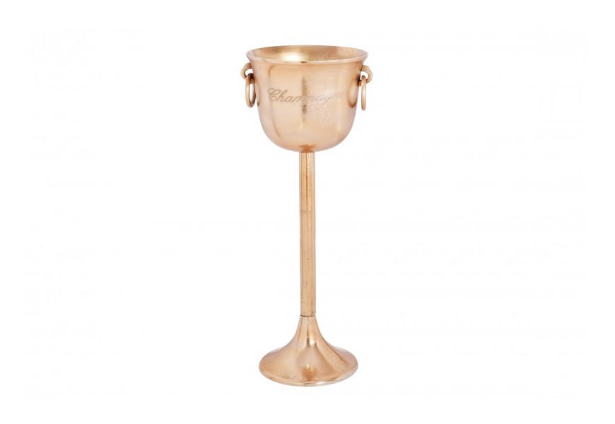 Elegantní nádoba na chlazení šampaňského Perlea v antické zlaté barvě s dekorativním zdobením