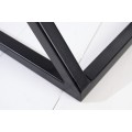 Designový moderní příruční stolek Dahle z masivu sheesham s černou kovovou podstavou 60cm