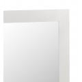 Klasické nástěnné obdélníkové zrcadlo Blanc v bílém provedení z masivního dřeva mindi 110cm