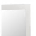 Klasické nástěnné obdélníkové zrcadlo Blanc v bílém provedení z masivního dřeva mindi 110cm
