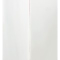 Klasická luxusní vitrína Blanc z masivního dřeva mindi v bílé barvě se skleněnými dvířky 190cm