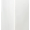 Klasická masivní komoda Blanc ze dřeva mindi bílé barvy s osmi zásuvkami 110cm