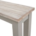 Provensálská jídelní lavice Greytone v hnědo-šedém provedení z masivního dřeva 150cm