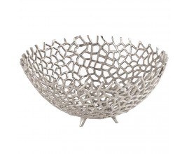 Art deco stříbrná korálová dekorativní mísa 31cm Polipero V