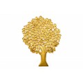 Elegantní zlatá nástěnná dekorace Tree of Life z kovu ve tvaru stromu jinanu 170cm