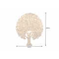 Elegantní zlatá nástěnná dekorace Tree of Life z kovu ve tvaru stromu jinanu 170cm