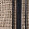 Luxusní ratanová barová skříňka Emperor z dubového masivu černé barvy a se světle hnědými dvířky s ratanovým výpletem 170cm