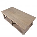 Venkovský konferenční stůl Kolonial z masivního dřeva s vyřezávanými nožičkami obdélníkový