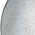 Designové nástěnné zrcadlo Berkeley II s kulatým černým rámem as abstraktním zdobením 100cm