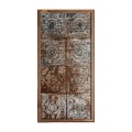 Exkluzivní etno nástěnná dekorace Severus ze dřeva hnědé barvy s výraznou patinou 246cm