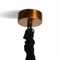 Art deco závěsný křišťálový lustr Laton II kulatého tvaru s mosadznými aplikacemi 86cm