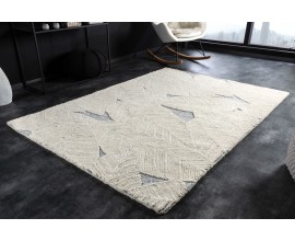 Elegantní moderní obdélníkový koberec Leaf v béžově šedé barvě 230x160cm