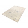 Elegantní moderní obdélníkový koberec Leaf v béžově šedé barvě 230x160cm
