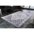 Designový bílý koberec Noyf v orientálním stylu se slonovinově modrým vzorem