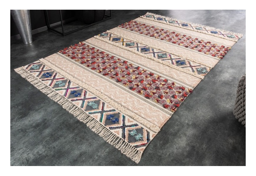 Stylový koberec Suna s etno vzorem obdélníkový vícebarevný