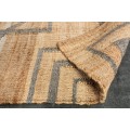 Moderní designový obdélníkový koberec Makalu béžové barvy s šedým geometrickým vzorem 230cm