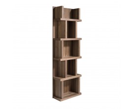Luxusní moderní knihovna Libreria z ořechového masivu v hnědé barvě s pěti policemi 190 cm