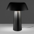 Lesklá černá barva stolní lampy Vita Naturale z nerezavějící oceli