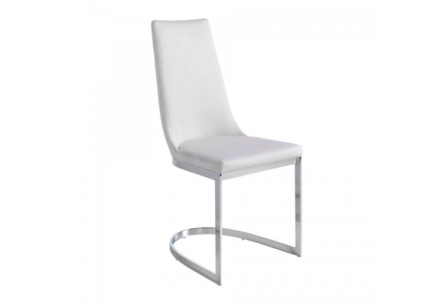 Elegantní jídelní židle Vita Naturale s chromovou podstavou 96cm