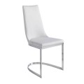 Elegantní jídelní židle Vita Naturale s chromovou podstavou 96cm