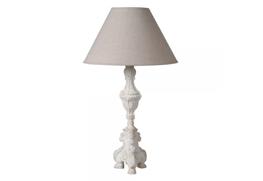 Provance vyřezávaná stolní lampa CANES 58cm