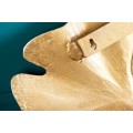 Designová art deco nástěnná dekorace Ginko z kovu zlaté barvy 60cm