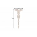Exkluzivní antická nástěnná konzola Persephone z kovu zlaté barvy 80cm