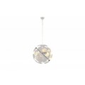 Designová závěsná lampa Globe kulatého tvaru z kovových plíšků zlaté barvy 63cm