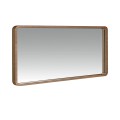 Luxusní hnědé obdélníkové zrcadlo Vita Naturale v moderním stylu s dřevěným rámem