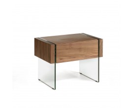 Moderní noční stolek Vita Naturale se skleněnými nožičkami 58cm