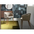 Designové jídelní židle Vita Naturale v krémové barvě s odstínem béžové